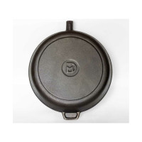 Блинная чугунная сковорода Davr Metall 22 см, со съемной ручкой блинная(22см)