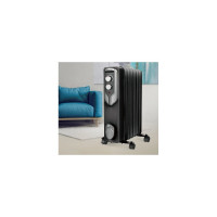 Масляный обогреватель SONNEN Dfn-07bl, 1500 Вт, 7 секций, черный, 455310