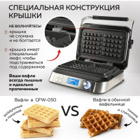 Электрическая вафельница GFGRIL GFW-050