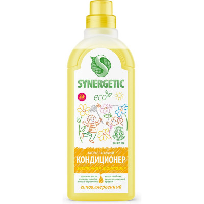 Кондиционер для белья SYNERGETIC ЦВЕТОЧНАЯ ФАНТАЗИЯ 1 л 4623722341303  110107/8