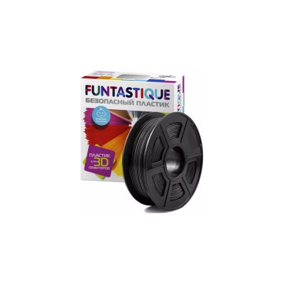 Пластик в катушке FUNTASTIQUE abs, 1.75 мм, 1 кг, черный ABS-1KG-BK