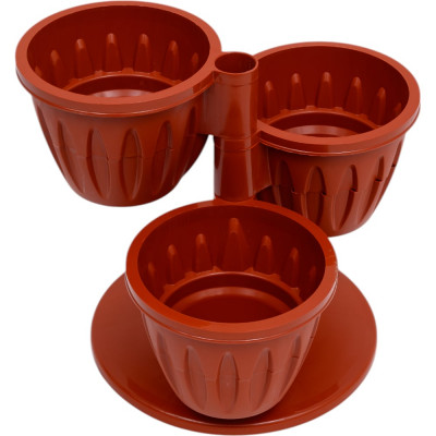 Горшок ООО КЗНМ каскад терракотовый 0,7л d29 524210