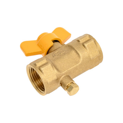 Кран для манометра РОСМА 3-ходовой Ру16 латунь, ВР/ВР G1/2-М20x1.5, с краном Маевского D900-02616