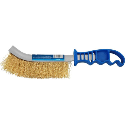 Корщетка латунированная с пластиковой ручкой vertextools 1212-240