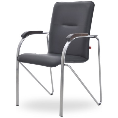 Стул Фабрикант Самба BOX4  Кожа иск., DO, №350 (черный), Орех (1031), CH 4610018464693