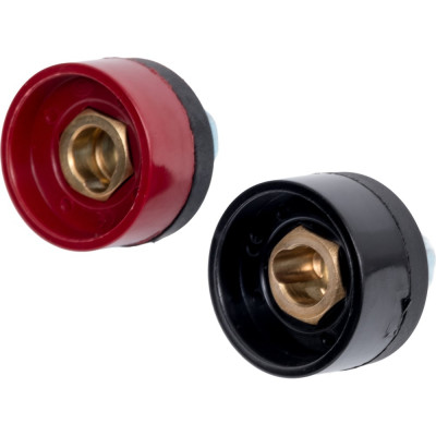 Набор панельных розеток 10-25 мм (2 шт) красная и черная (класс В) энаргит П10-25-2-B-RB