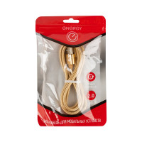 Кабель ENERGY ET-28 USB/Type-C, золотой (12339) 104100