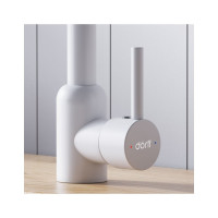 Кухонный смеситель Dorff Logic поворотный, белый D3007033