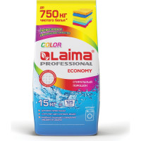 Стиральный порошок LAIMA автомат 15кг PROFESSIONAL Color, для всех типов тканей, 605572