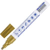 Лаковый маркер-краска BRAUBERG PROFESSIONAL PLUS paint marker 4 мм, золотой 151449