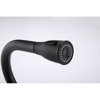 Смеситель для кухни Paulmark LANGE, черный,  La214212-BLM