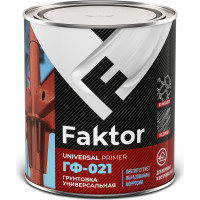 Грунтовка ЯРОСЛАВСКИЕ КРАСКИ FAKTOR ГФ-021 серая, банка 0.8 кг 217513
