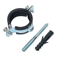 Металлический хомут Политэк 1 1/4" (38-44) в комплекте 35000114