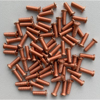 Шпилька приварная стальная омедненная 1000 шт, М6, 20 мм ОБТЕК 4028449