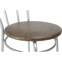 Мягкий стул для кухни со спинкой Стулья Сайт венский металлический, коричневый 451555