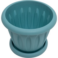 Горшок для растений Martika Фелиция колор 0.9л, диам. 140 мм, с поддонником С102К