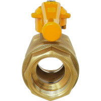 Шаровой кран БАЗ 11Б27п DN15 PN40 газ вр/вр бабочка, серия Standart БАЗ.А10.0.15.НГ.40