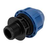 ПНД Муфта Rvc наружная резьба 20x1/2 UNIO/ 12551