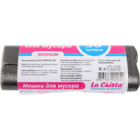 Мешки для мусора Lachista ЭКОНОМ 30 л/30 шт черные 870302