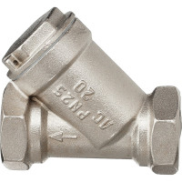 Сетчатый фильтр БАЗ никелированный Ду25 А50 угловой БАЗ.Ф.А50.25.Н