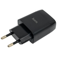 Сзу Hoco c72q glorious 1xusb, 3а, 18w, qc3.0 + usb кабель microusb, 1м (черный) 0L-MG-WF333