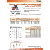 Греющий кабель для труб EASTEC саморегулирующийся 16 Вт/м 50 м  SRL 16-2-50м SRL 16-2-50м