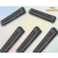 Клеммная винтовая колодка Pro Legend с крышкой, 24 контакта, М3, 15 А, 600 В, 14 AWG, 2 мм2 PL3834
