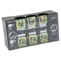 Клеммная винтовая колодка Pro Legend с крышкой, 6 контактов, М4, 25 А, 600 В, 10 AWG, 6 мм2 PL3835