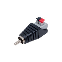 Разъем RCA (Папа) Pro Legend с зажимным механизмом PL2386