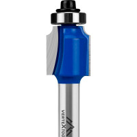 Фреза кромочная калевочная с подшипником 12.7 мм, хв-к 8 мм, d-16 мм, h 16 мм, b-1.5 мм, r-2 мм, l-60.3 мм vertextools 3514-081616