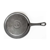 Чугунная сковорода Davr Metall davrmetall 20 см, высота 4 см, с литой ручкой сковорода(200х40)(литая)