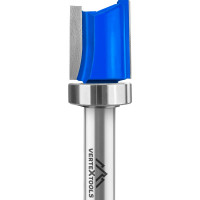 Фреза для выборки заподлицо с верхним подшипником, хвостовик 8 мм, d-16 мм, h-20 мм, l-60 мм vertextools 3512-082016