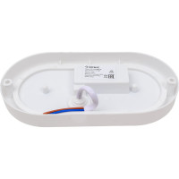 Настенно-потолочный светодиодный светильник для ЖКХ КОСМОС 15Вт 4000K 1350Лм IP65 овал, KOC_DPO15WO1.4K