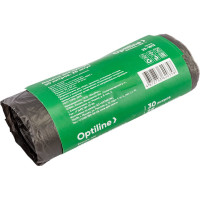 Пакеты для мусора, ПНД, 50x60 см, 8 мкм, 30 л, 25 шт. в рулоне Optiline 23-1813
