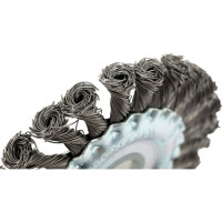 Щетка дисковая жгутовая 125x13x22.2 мм, ворс сталь 0.50 мм EuroBrush EB-DST4L 13-012