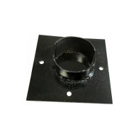 Оголовок для сваи Русская Свая 200x200x4 мм, d108 мм, черный Og-108-200