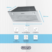 Полностью встраиваемая вытяжка De'Longhi COSETTA 710 IM V77955373