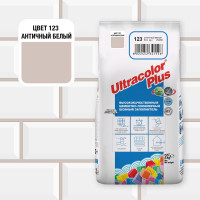 Затирка MAPEI ULTRACOLOR PLUS №  123, 2 кг, античный белый 60012302A