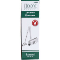 Дверной доводчик DORF economy l-8223 80 кг, белый, 1 к - 1 шт. eco L8223_white_eco