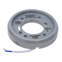 Накладной светильник General Lighting Systems пластиковый GX53, 95х16мм, серебряный, IP20 GCL-GX53-H18-P-S 661237