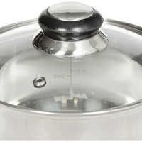 Кастрюля DANIKS 1.9 л, нержавеющая сталь, крышка стекло, dnn1, sd-a19-16/sd-a19-6-16 312268