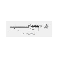 Скрытый полкодержатель GTV PP-NW09x90B
