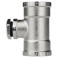 Тройник сантехнический для манометра MPF 1/2" х 1/4" х 1/2" резьбовой внутренняя резьба ИС.072797