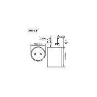Конденсатор пусковой JB Capacitors 12мкФ, 450В, 40x75, JFS-18 (CBB60-K) (гибкие выводы) JFS18A6126J000000B-82