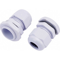 Сальник STEKKER pg13,5 диаметр проводника 6-12 мм , ip54, серый (diy упаковка 2 шт), 49377