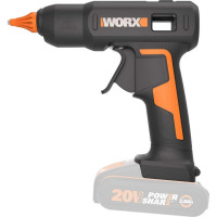 Аккумуляторный клеевой пистолет WORX 20 В, без акб и зу WX045.9