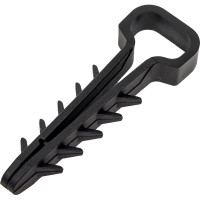 Дюбель-хомут OXION 5-10 мм черный прямоугол. (100 шт./упак) OX-ADR5-10BK