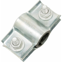 Ремонтный хомут АТКА оцинкованный, 2-составной, ду15 l=40мм, 2 болта 1001010101