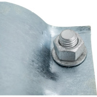 Ремонтный хомут АТКА оцинкованный, 2-составной, ду50, l=103 мм, 4 болта 1001010106