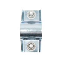 Ремонтный хомут АТКА оцинкованный, 2-составной, ду20 l=40мм, 2 болта 1001010102